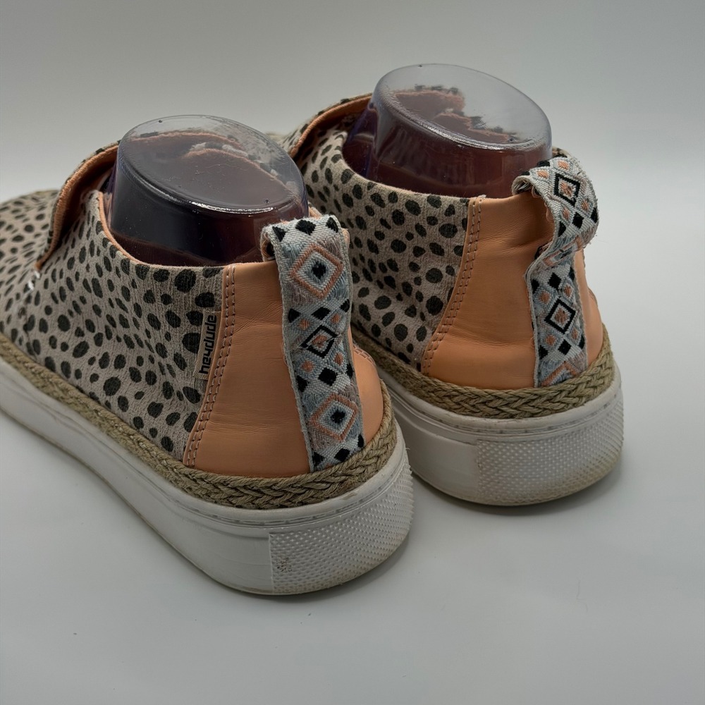 Hey Dude Karina Cheetah Print Slip On Sneakers Animal Print Shoes 9 women - Picture 7 of 9